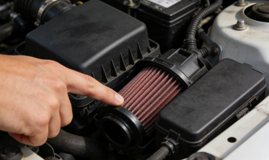 Locate the air filter housing