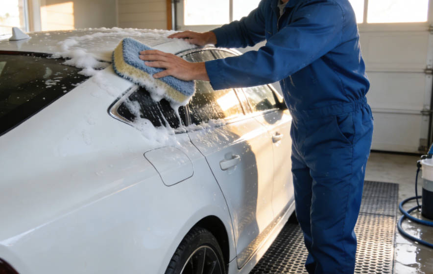 Safely Washing New Car
