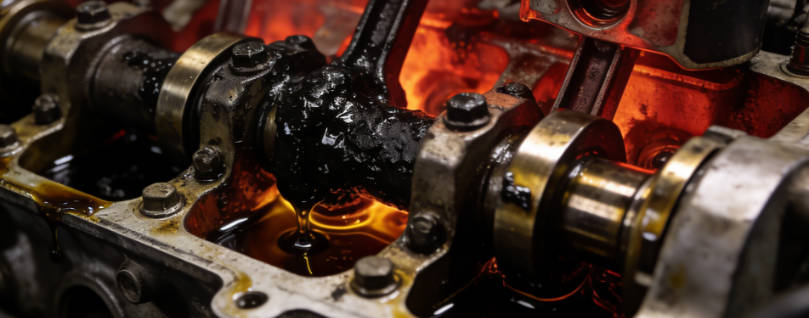 Engine overheated and damaged